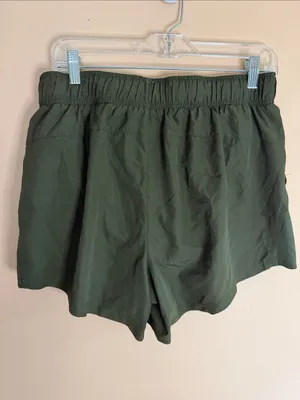 Athletic Works Olive Green Women's Athletic Shorts thumbnail 5