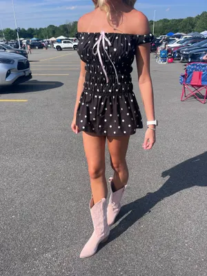 Edikted polka dot dress thumbnail 4