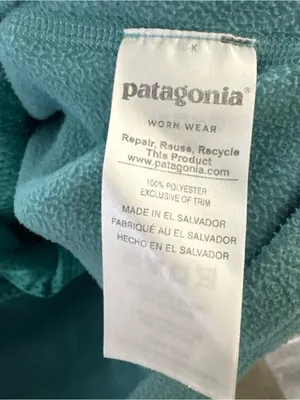 Patagonia Teal Zip-up Fleece Medium‎ thumbnail 7