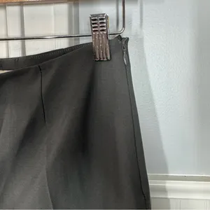 Emporio Armani‎ Vintage Green Wide Leg Wool Dress Pants Size 38 US size 2 office thumbnail 6