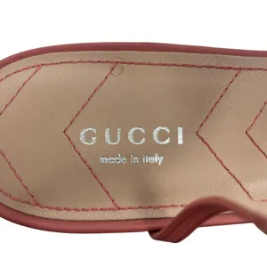 Gucci Double GG T Strap Patent Leather Ballet Flat Pink Size 39.5 thumbnail 13