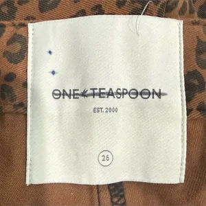 Free People‎ One Teaspoon Harem Cheetah Sinner Pants Barrel Jeans Tobacco 26 S thumbnail 9