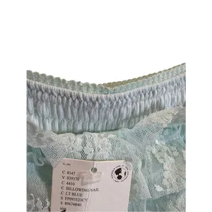Free People Feeling For Lace Micro Shorts Billowing Sail Blue XS NWT thumbnail 6