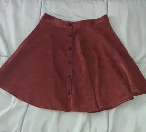 Orange button up skirt Size M thumbnail 1