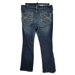 Ariat Real Denim Bootcut Jeans Dark Wash Contrast Stitch 33R‎ 10017510 thumbnail 9