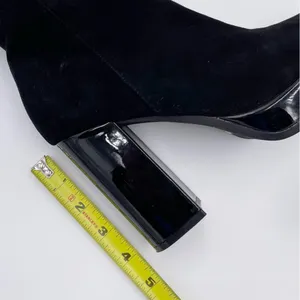 Jeffrey Campbell Mary Kate Ankle Platform Booties Black Suede Size 7 Free People thumbnail 12