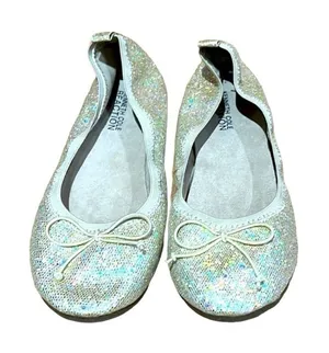 Kenneth Cole Reaction Women’s Gold Shimmer Glittery Ballet Flats Size 5 Shoes thumbnail 1