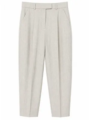 Abercrombie & Fitch Trouser Pants 2 /26 Beige Tailored Ankle Pleated High Rise thumbnail 2