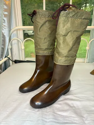 Vintage 70s Andrew Geller Rain Snow Boots Size 6 Fleece Lined Made USA thumbnail 2