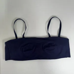 Aerie 36B Smoothez Bandeau Bra Navy Blue Wireless Removable Straps Seamless thumbnail 3