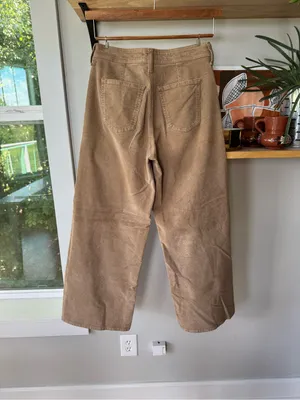 Universal Thread Sailor Wide Leg Corduroy Pants in Tan Size 4 thumbnail 3