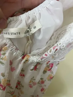 NEW Altar’d State White Floral Midi / Maxi Dress Size Medium NWT thumbnail 6