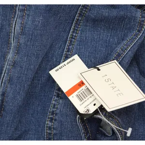 NWT 1. STATE Womens Scoop-Neck Sleeveless Denim Dress DS93397692AI Blue Quart XS thumbnail 6
