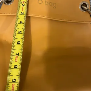 Yellow O Bag with Silver tone Hardware thumbnail 7