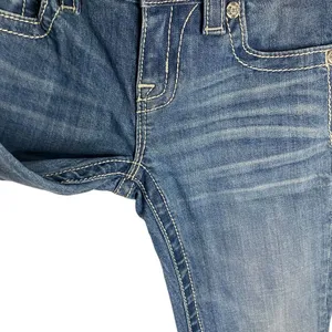 New Miss Me Jeans Womens Sz 26 Signature Skinny Denim Embroidered‎ Cross Pockets thumbnail 6