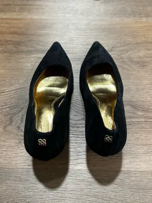 Coach Black Suede 
Pointed-Toe Heels thumbnail 3