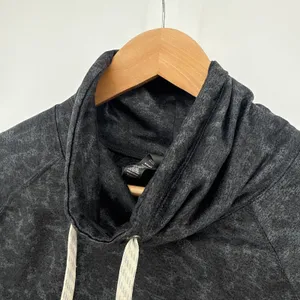 Vuori‎ Halo Essential Funnel Neck Black Camo Pullover Stretch Crop Womens Small thumbnail 6
