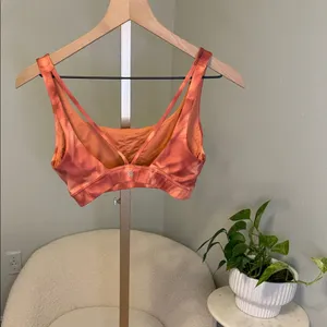 Athleta Rust Tie-Dye Scoop Sports Bra thumbnail 3