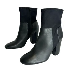 Nine West ladies black ankle‎ boots block heel size 10 M thumbnail 1