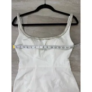 NEW Mac Duggal Savannah Dress White Size 6 Cocktail thumbnail 7