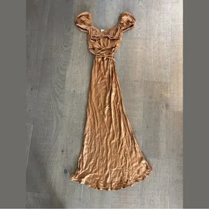 vrg grl verge girl au revoir bias cut tie cutout maxi dress thumbnail 3