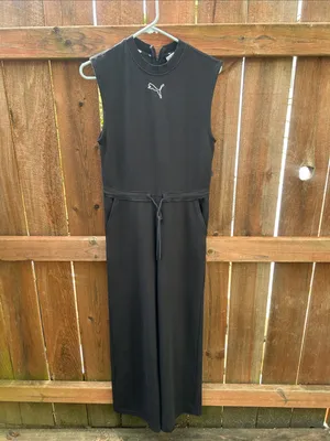 Puma Black Wide Leg Jumpsuit Size XS thumbnail 2