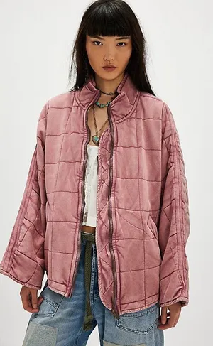 Free people Dolman Quilted Knit Jacket thumbnail 1
