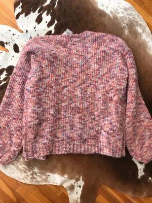 NWT Hem & Thread Mixed Yarn Cardigan sz L thumbnail 3