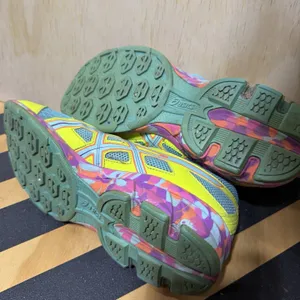 ASICS Gel Frantic 7 Womens 8.5 Running Shoes Neon‎ Multi Color Trainer Lace Up thumbnail 7