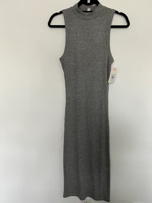 Billabong NWT Midi Grey Dress -size Small thumbnail 6