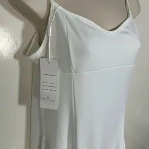 Elegant White Spaghetti Strap Maxi Dress Size XXL thumbnail 8