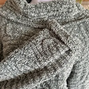 NorthStyle Chunk Knit Cowl Neck Pullover Sweater Green Wmn Sz 1x Cozy‎ Soft Vtg thumbnail 3