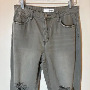 Vervet Super High Rise 90s‎ Vintage Crop Flare Jeans Size 29 Olive Green thumbnail 3