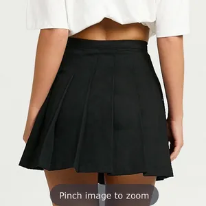 Showpo CAILIN MINI SKIRT - PLEATED SKIRT IN BLACK thumbnail 6