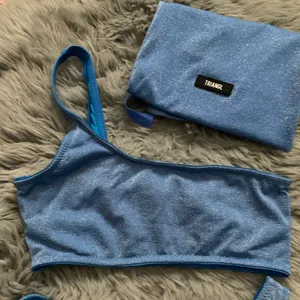 Women’s Small+ Small Melrose Marina Sparkle One Shoulder Cheeky Bikini thumbnail 2