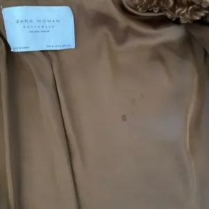 Zara Curly Faux Fur Coat Size‎ M Brown Teddy Jacket Maximalism Shearling thumbnail 8