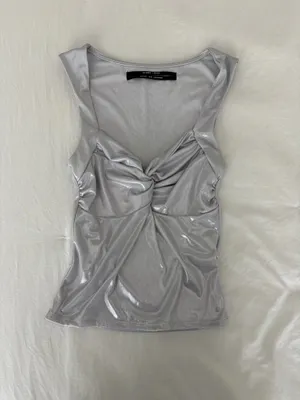 Urban Outfitters Silver Top thumbnail 2