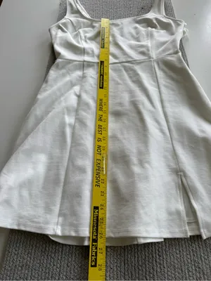 Lulu's White Square Neck Mini Dress Size Large NWT thumbnail 7