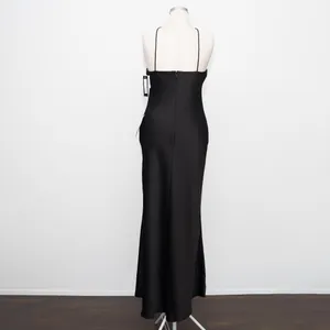 Betsy & Adam‎ - Pavé-Bead Satin Halter Gown thumbnail 3