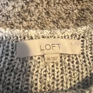 LOFT Marled‎ Knit Sweater Long Sleeve Pullover Women's XS Grey thumbnail 3