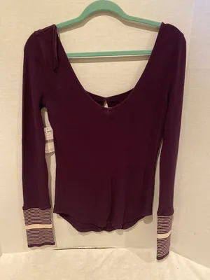 Free People NWT! Purple  Top thumbnail 2