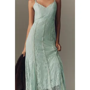 Anthropologie Bl-nk Rosnella Sleeveless Sweetheart Lace Midi Dress Fairy New thumbnail 3
