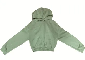 ZARA Sage Green Cropped Hoodie And Sweatpants Set thumbnail 5