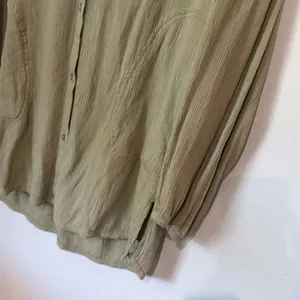 prAna Fernie Shirt Dress Women’s Small Sage Green Button Front Tunic Cover-Up #1 thumbnail 5