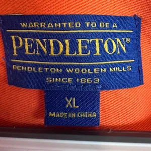 Pendleton Orange Women’s Button Down Jacket Size XL Western Fall Cotton‎ thumbnail 3