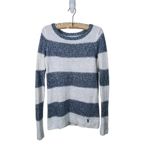 Y2K Abercrombie & Fitch Striped Sweater Womens S Blue White Preppy 2000s Bella thumbnail 2