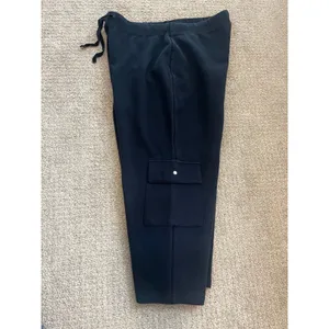Amber Sun Cargo‎ Capri Pants Womens L Navy Blue Cropped Wide Leg Loungewear thumbnail 5