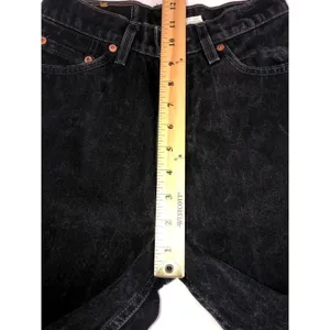 Vintage Levis Black Jeans Slim Fit Tapered Leg Size 9 Womens Black 90s USA Made thumbnail 5