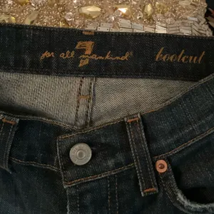 7 for All Mankind Low Rise Boot Cut Jeans 24 X 32 thumbnail 10