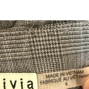 Alice + Olivia Wide Leg Pants Womens 4 Gray Glen Plaid High Waist Wool Office thumbnail 8